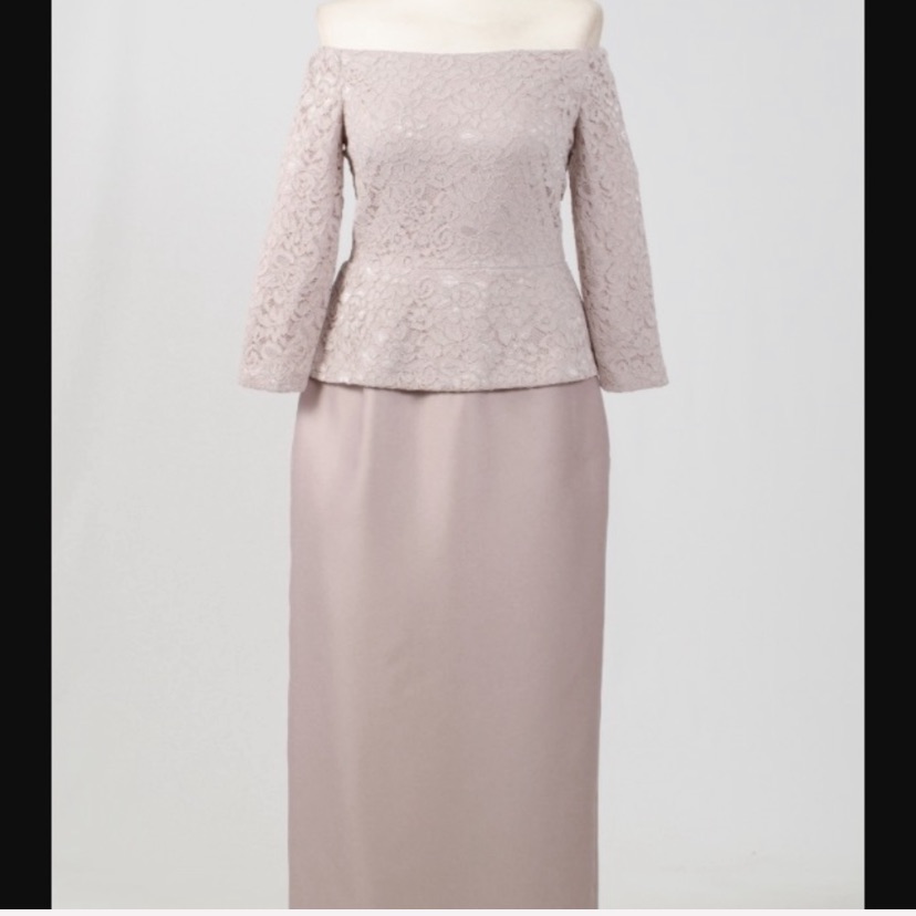 Alex Evenings Taupe Lace Top Mother Of The Bride Groom Cocktail Dress 8 Nwt